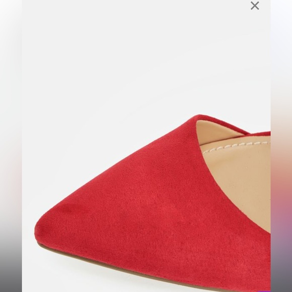 Red Faux Leather Shoes with bow - Picture 10 of 16